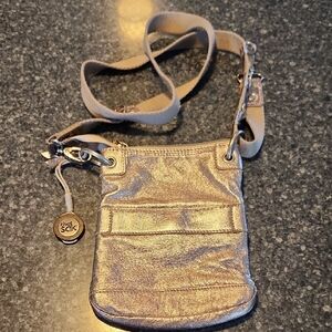 The Sak Metallic Gold Crossbody Bag